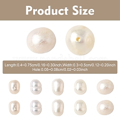 10 шт. бусины из натурального пресноводного жемчуга&nbsp;PEAR-YW0001-39