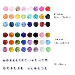 Наборы ювелирных изделий из бисера своими руками DIY-JQ0001-09-4mm