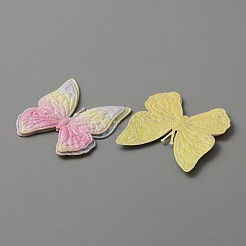 Ткань в форме бабочки пришить нашивки аппликация DIY-WH0032-89C