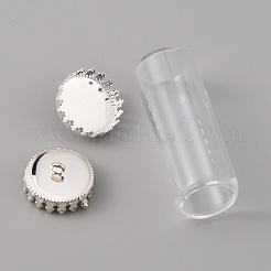 Прозрачные стеклянные бутылки подвески&nbsp;GLAA-WH0039-01S