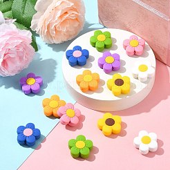 14шт 7 цвета силиконовые бусины&nbsp;SIL-CJ0002-90