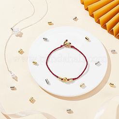 100шт 2 цвета латунные бусины KK-PH0004-14