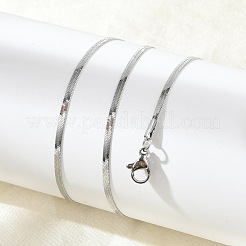 Не тускнеющая цепочка-елочка из нержавеющей стали 304 для женщин NJEW-G097-02P