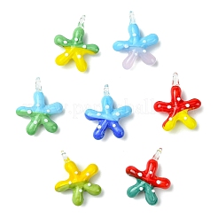 7шт 7 цвета подвески ручной работы лэмпворк&nbsp;LAMP-CJ0002-75