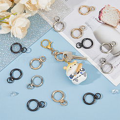 18 шт. 3-х цветные поворотные застежки из цинкового сплава FIND-DC0005-82