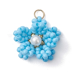 8шт подвески из стеклянного бисера&nbsp;PALLOY-MZ01246