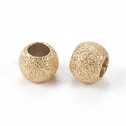 Ионное покрытие (ip) текстурированные бусины из нержавеющей стали 304&nbsp;LS-STAS-I081-4mm-04G