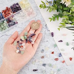 185шт 8 стиля бусины из натуральных смешанных драгоценных камней G-NB0004-06