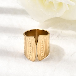 Открытые кольца манжеты из нержавеющей стали 304&nbsp;RJEW-F199-02B-G