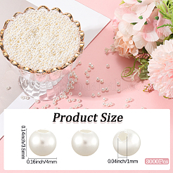 Имитация жемчуга акриловые PEAR-LT0001-02F