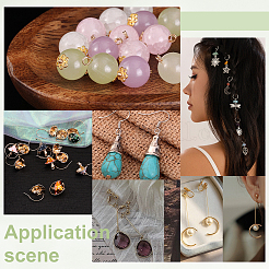 300 шт. 3 шт. латунных штифтов с плоской головкой KK-ME0002-86