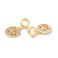 Латунь кубический цирконий европейские подвески с подвесками KK-B037-02G