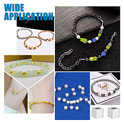 10 шт. бусины из нержавеющей стали марки 304 FIND-UN0003-90