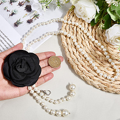 1 шт. 3D тканевый цветок пластиковый искусственный жемчуг бисерные цепочные ремни&nbsp;DIY-CP0013-06A