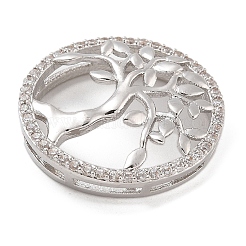 Покрытие стойки латунь микро паве прозрачные подвески с кубическим цирконием KK-A234-013P