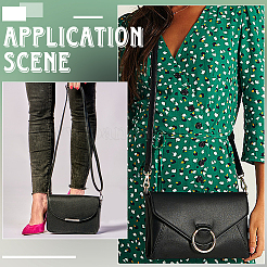 1 шт. регулируемых ремней для сумки из искусственной кожи черного цвета&nbsp;AJEW-CL0002-19P