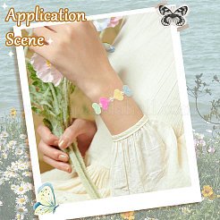 100 шт. Непрозрачные акриловые бусины&nbsp;OACR-SP0001-96