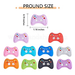 10шт 10 цвета силиконовые фокусные бусины JX739A