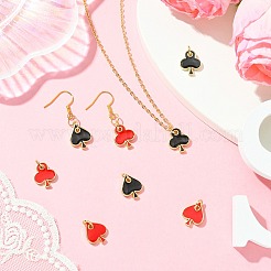 8шт 4 стиля латунные эмалевые подвески&nbsp;KK-CJ0003-72