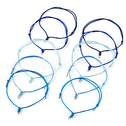 50шт 5 цвета регулируемый нейлоновый шнур для изготовления браслета&nbsp;BJEW-TA00670