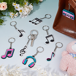 32шт 8 стиля ПВХ подвеска брелок KEYC-FH0001-70