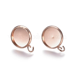 Серьги-гвоздики из нержавеющей стали 304 STAS-E484-64A-RG