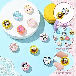 10 шт. 10-х цветные стеклянные эмалевые бусины LAMP-CJ0002-48