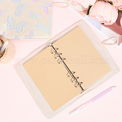 Тканевые обложки для книг с застежкой-молнией на 6 кольцо&nbsp;AJEW-WH20042-08B