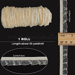 Нейлоновая шифоновая эластичная кружевная отделка OCOR-WH0082-159A