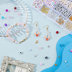 Наборы для изготовления браслетов из стеклянных бусин своими руками DIY-SP0002-96