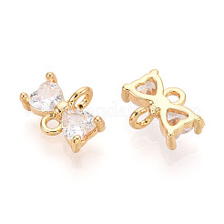 Латунные подвески из прозрачного кубического циркония KK-T078-03G-02