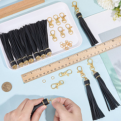 12 шт. подвесные украшения с кисточками из искусственной кожи&nbsp;HJEW-CL0001-05A