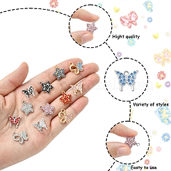 24 шт. 6 стиля подвески из сплава для стойки с покрытием FIND-FS0003-09