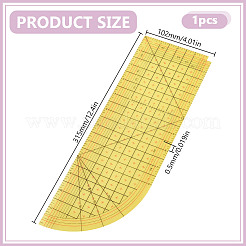 Линейка для квилтинга из смолы&nbsp;TOOL-WH0166-021