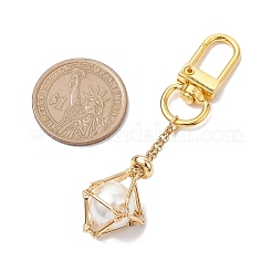 Латунная сумка-цепочка в стиле макраме HJEW-JM02048-01