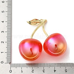 Подвески из смолы с радужным переливающимся покрытием&nbsp;RESI-C047-02A-G