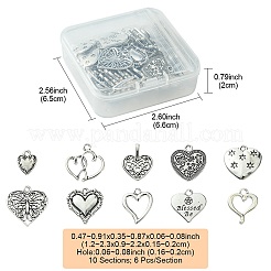 60шт 10 стиля подвески из сплава в тибетском стиле&nbsp;FIND-FS0002-20