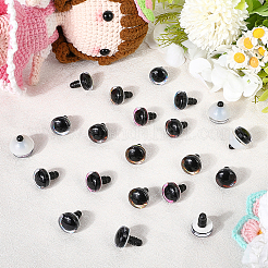 24 набор 6-х цветных безопасных глаз из АБС-пластика&nbsp;DIY-GF0010-66B