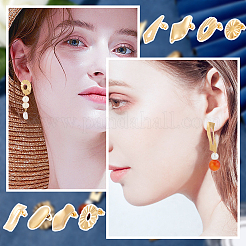 8 стиль фурнитуры для сережек-гвоздиков из нержавеющей стали 304 STAS-MA0001-04G