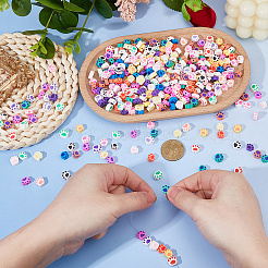 400шт 2 стиля ручной работы бусины из полимерной глины&nbsp;CLAY-DC0001-17