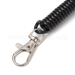 Пластиковый спиральный выдвижной пружинный брелок&nbsp;KEYC-B020-01