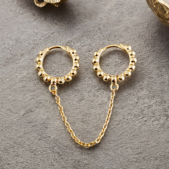 Серьги-кольца из стерлингового серебра s925 TG2008-1