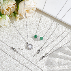 12 шт. 3 стиля ожерелий с регулируемыми цепочками из нержавеющей стали 304&nbsp;NJEW-NB0001-36P