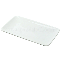 1 шт. прямоугольная керамическая тарелка для украшений AJEW-BBC0002-48