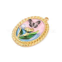 Подвески из нержавеющей стали 304 с эмалью&nbsp;STAS-C121-08D-G