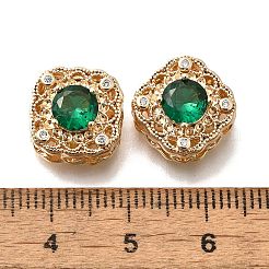 Латунные стеклянные бусины KK-M318-38G-03