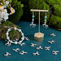 80 шт. подвески в виде лошади из сплава в тибетском стиле&nbsp;TIBEP-PH0001-86