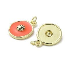 Латунь эмаль подвески&nbsp;KK-D384-01G-01