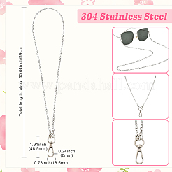 1 шт. 304 нержавеющая сталь тросовые цепи подвесные украшения&nbsp;HJEW-SC0002-57