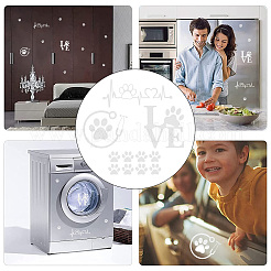 8 лист 4 стильных водонепроницаемых наклеек для животных с рисунком в виде сердца и медвежьей лапы&nbsp;STIC-GF0001-03B